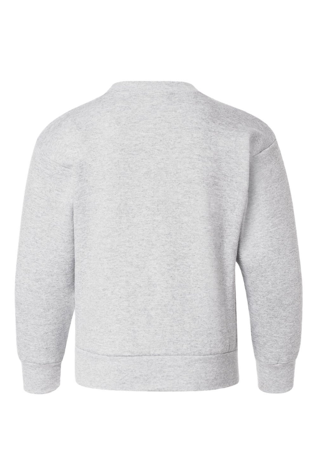 Hanes P360 Youth Ecosmart Crewneck Sweatshirt Ash Grey Flat Back