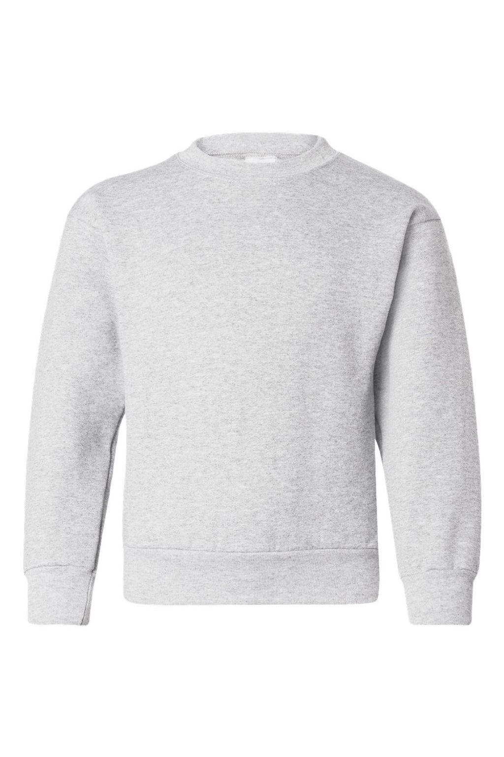 Hanes P360 Youth Ecosmart Crewneck Sweatshirt Ash Grey Flat Front