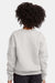 Hanes P360 Youth Ecosmart Crewneck Sweatshirt Ash Grey Model Back