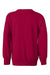 Hanes P360 Youth Ecosmart Crewneck Sweatshirt Deep Red Flat Back