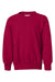 Hanes P360 Youth Ecosmart Crewneck Sweatshirt Deep Red Flat Front