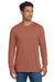 Next Level NL6211/6211 Mens CVC Long Sleeve Crewneck T-Shirt Heather Redwood Model Front