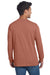 Next Level NL6211/6211 Mens CVC Long Sleeve Crewneck T-Shirt Heather Redwood Model Back