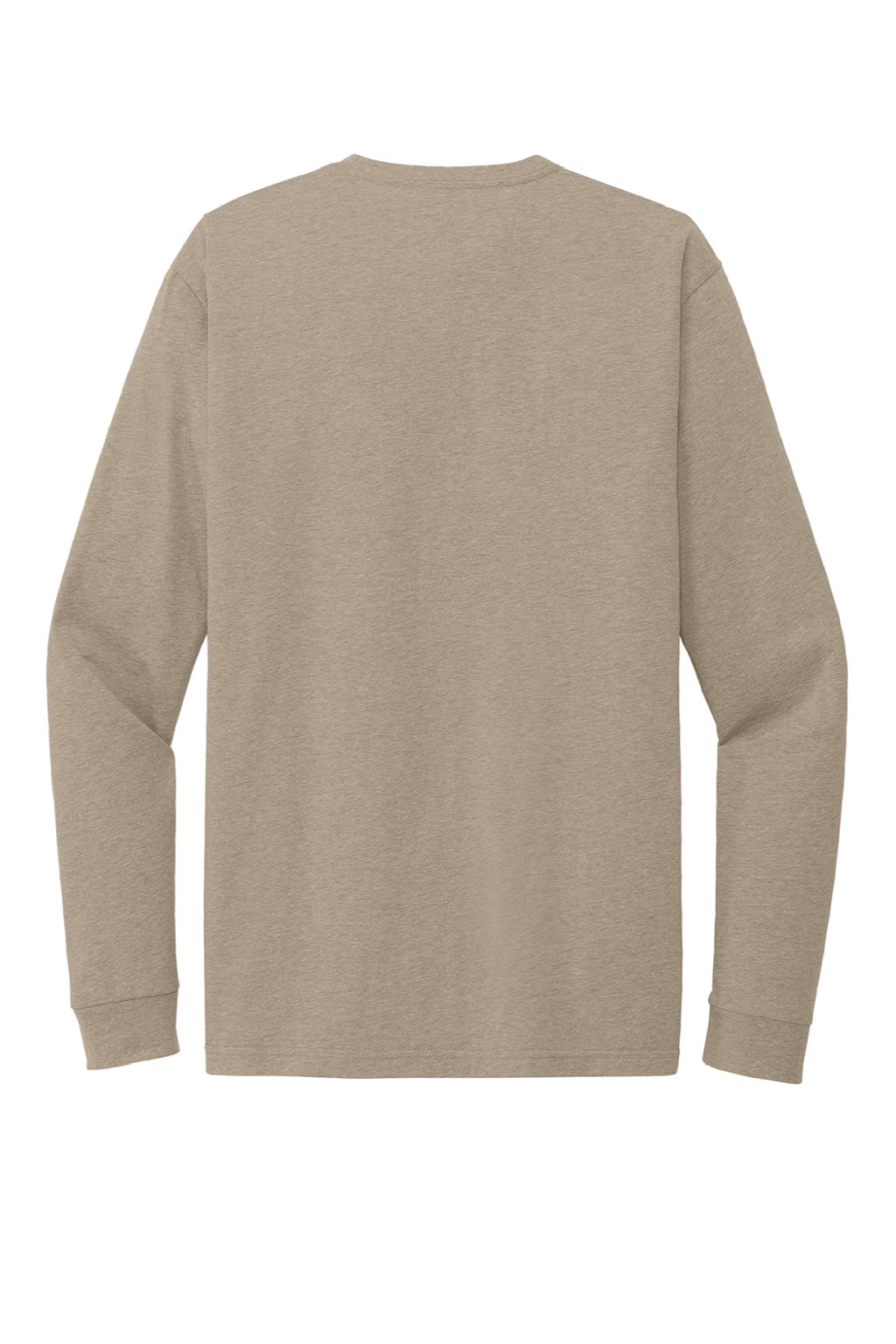 Next Level NL6211/6211 Mens CVC Long Sleeve Crewneck T-Shirt Heather Tan Flat Back