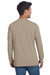 Next Level NL6211/6211 Mens CVC Long Sleeve Crewneck T-Shirt Heather Tan Model Back