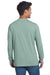 Next Level NL6211/6211 Mens CVC Long Sleeve Crewneck T-Shirt Heather Seafoam Green Model Back