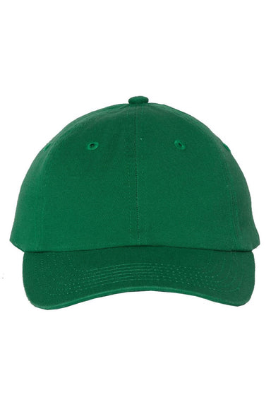 Valucap Hats VC300Y Mens Small Fit Bio-Washed Adjustable Dad Hat Kelly Green Flat Front