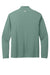 TravisMathew TM1MY397 Mens Coto Performance Wrinkle Resistant 1/4 Zip Sweatshirt Heather Beryl Green Flat Back