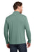TravisMathew TM1MY397 Mens Coto Performance Wrinkle Resistant 1/4 Zip Sweatshirt Heather Beryl Green Model Back