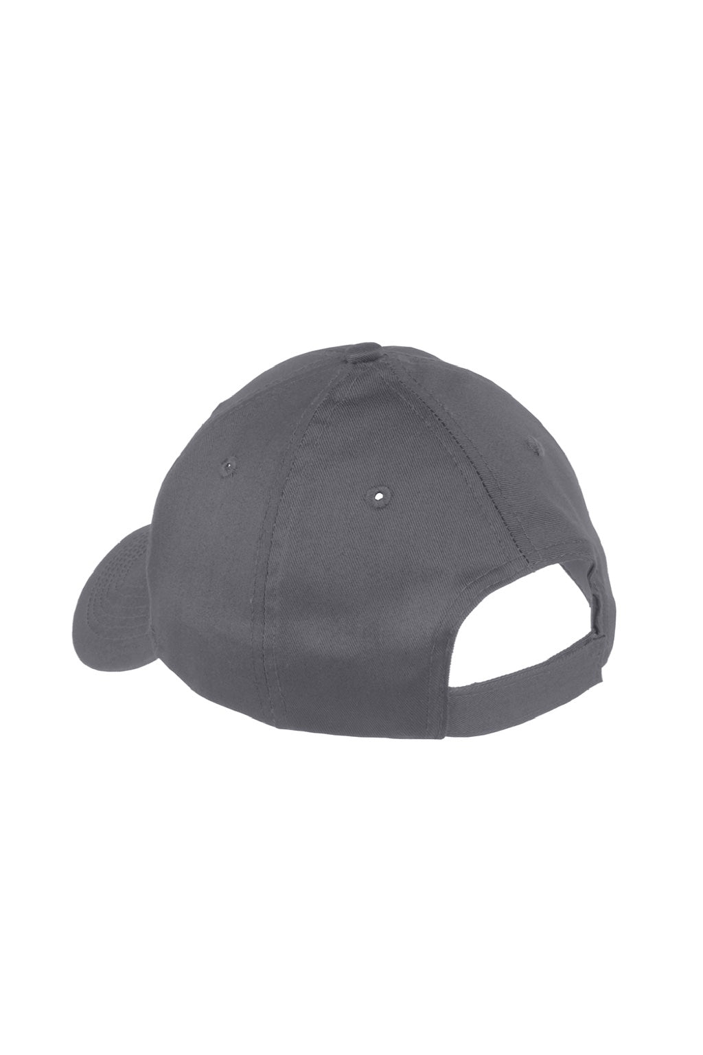 Port & Company Hats YCP80 Youth Twill Adjustable Hat Charcoal Grey Flat Back