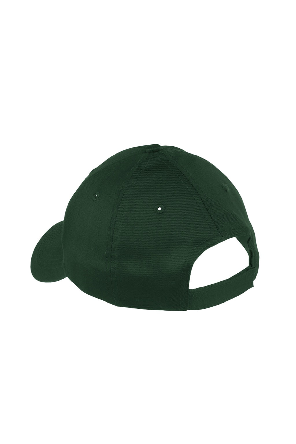 Port & Company Hats YCP80 Youth Twill Adjustable Hat Hunter Green Flat Back