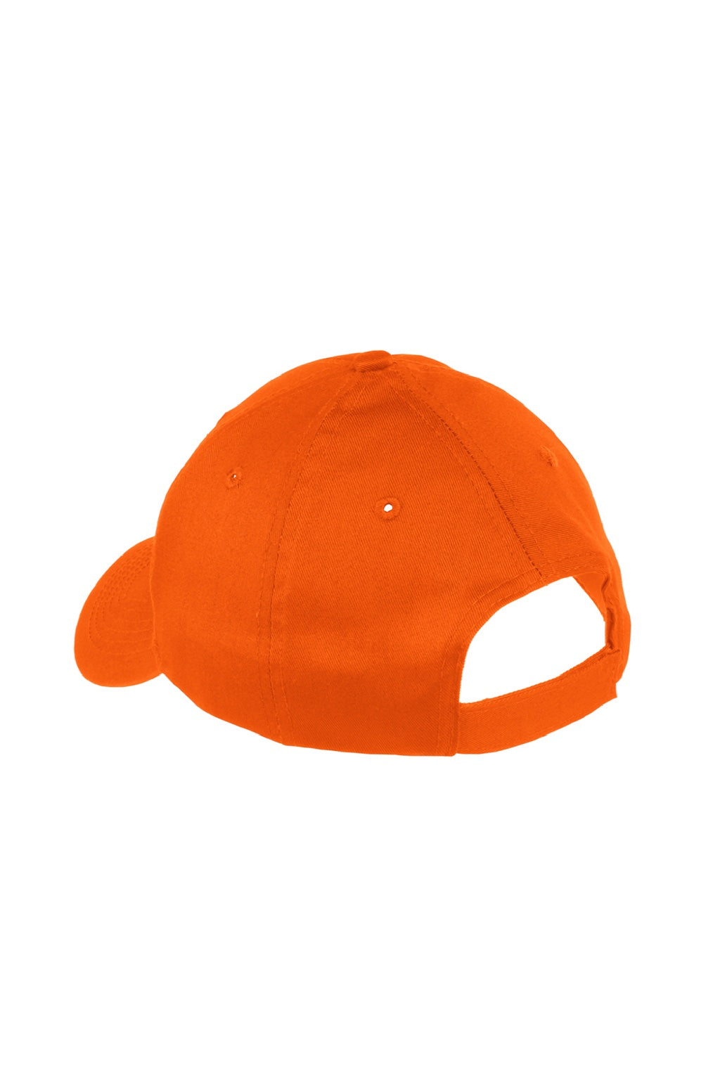 Port & Company Hats YCP80 Youth Twill Adjustable Hat Orange Flat Back