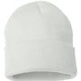 Sportsman Hats Unisex Solid Cuffed Beanie - White