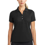 Nike Womens Classic Dri-Fit Moisture Wicking Short Sleeve Polo Shirt - Black