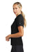 Nike 286772 Womens Classic Dri-Fit Moisture Wicking Short Sleeve Polo Shirt Black Model Side