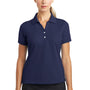Nike Womens Classic Dri-Fit Moisture Wicking Short Sleeve Polo Shirt - Midnight Navy Blue