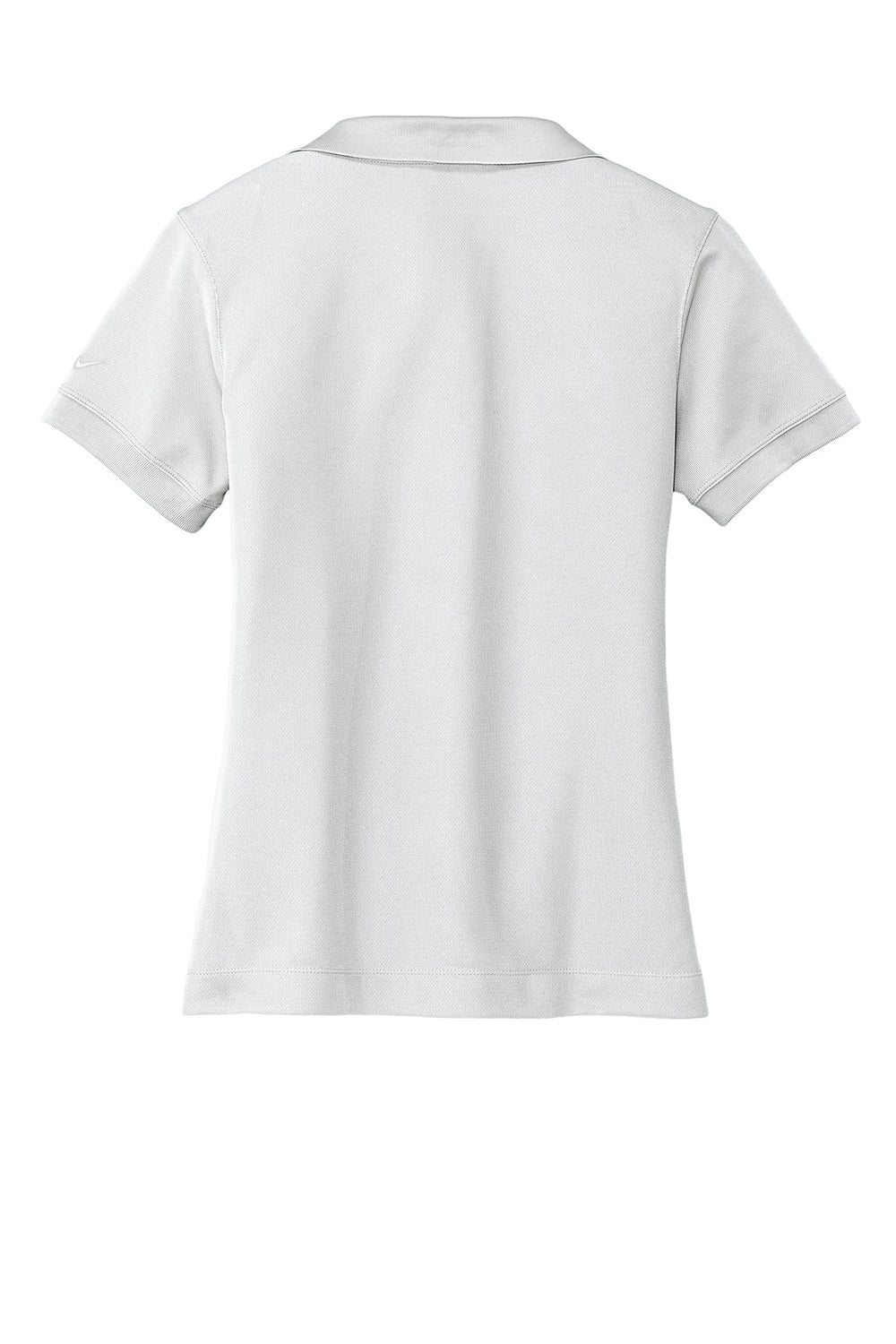 Nike 286772 Womens Classic Dri-Fit Moisture Wicking Short Sleeve Polo Shirt White Flat Back