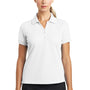 Nike Womens Classic Dri-Fit Moisture Wicking Short Sleeve Polo Shirt - White