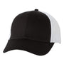 Valucap Hats Mens Mesh Back Twill Snapback Trucker Hat - Black/White