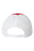 Valucap Hats VC400 Mens Mesh Back Twill Snapback Trucker Hat Red/White Flat Back
