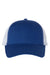 Valucap Hats VC400 Mens Mesh Back Twill Snapback Trucker Hat Royal Blue/White Flat Front
