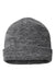 Richardson Hats 130 Unisex Marled Beanie Black/Grey/Charcoal Grey Flat Front