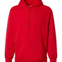 Badger Mens Performance Moisture Wicking Fleece Hooded Sweatshirt Hoodie - Red - NEW