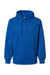 Badger 1454 Mens Performance Moisture Wicking Fleece Hooded Sweatshirt Hoodie Royal Blue Flat Front