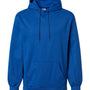 Badger Mens Performance Moisture Wicking Fleece Hooded Sweatshirt Hoodie - Royal Blue - NEW