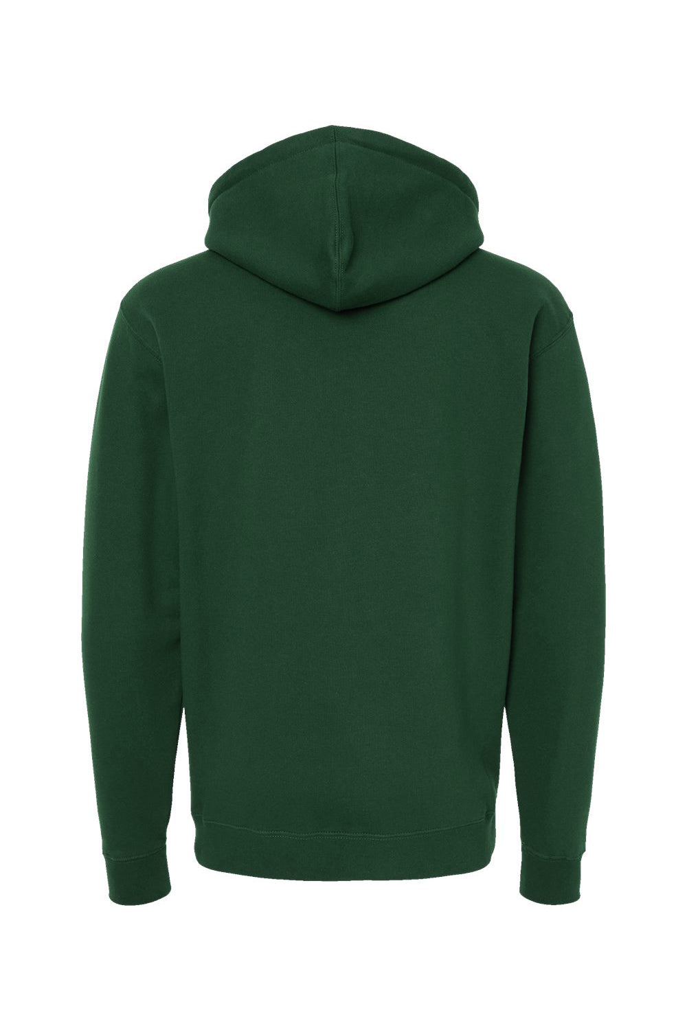 Independent Trading Co. IND4000 Mens Hooded Sweatshirt Hoodie Dark Green Flat Back