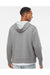 Independent Trading Co. AFX90UNZ Mens Full Zip Hooded Sweatshirt Hoodie Heather Gunmetal Grey Model Back
