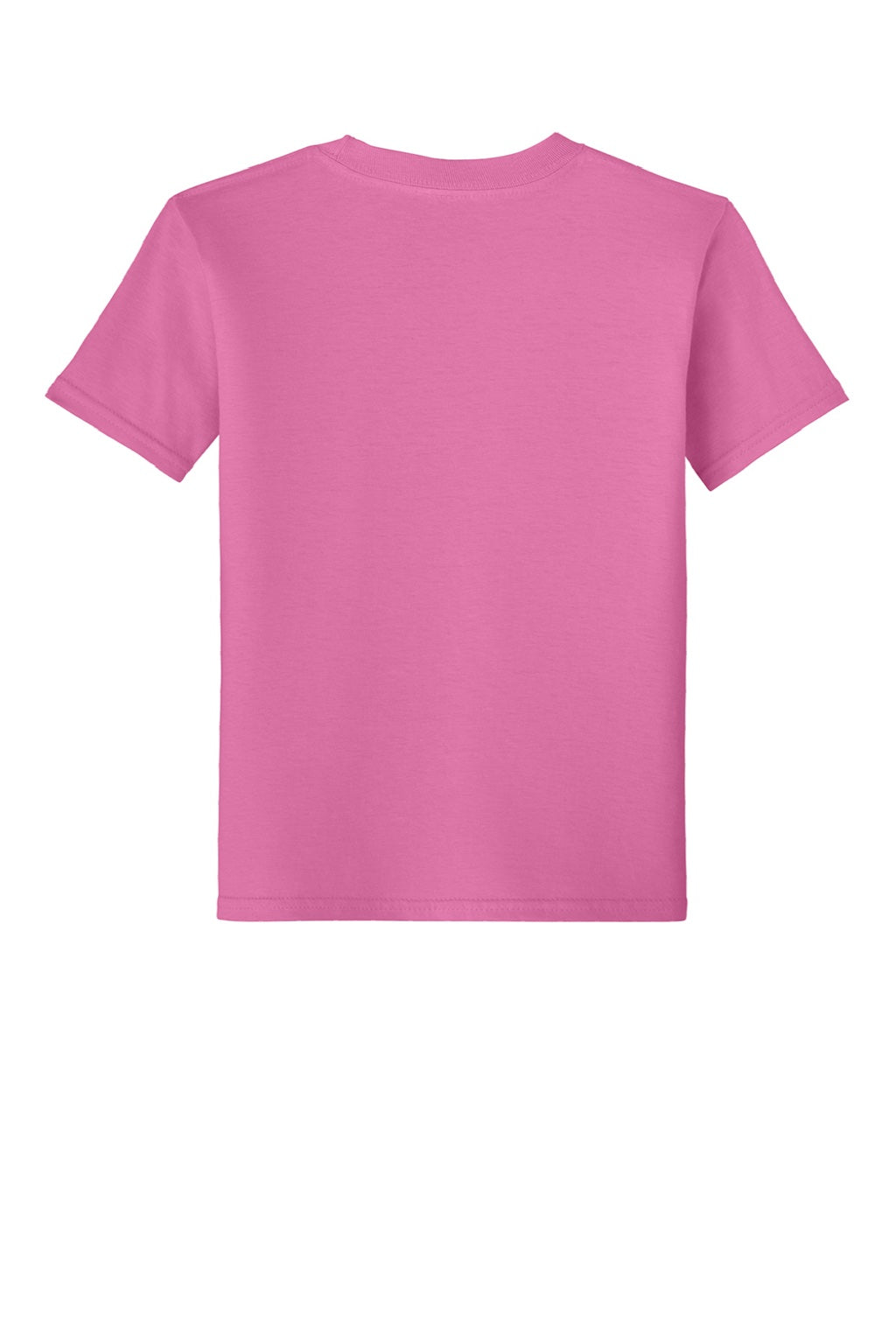 Gildan 64000B Youth Softstyle Short Sleeve Crewneck T-Shirt Azalea Pink Flat Back