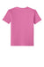 Gildan 64000B Youth Softstyle Short Sleeve Crewneck T-Shirt Azalea Pink Flat Back