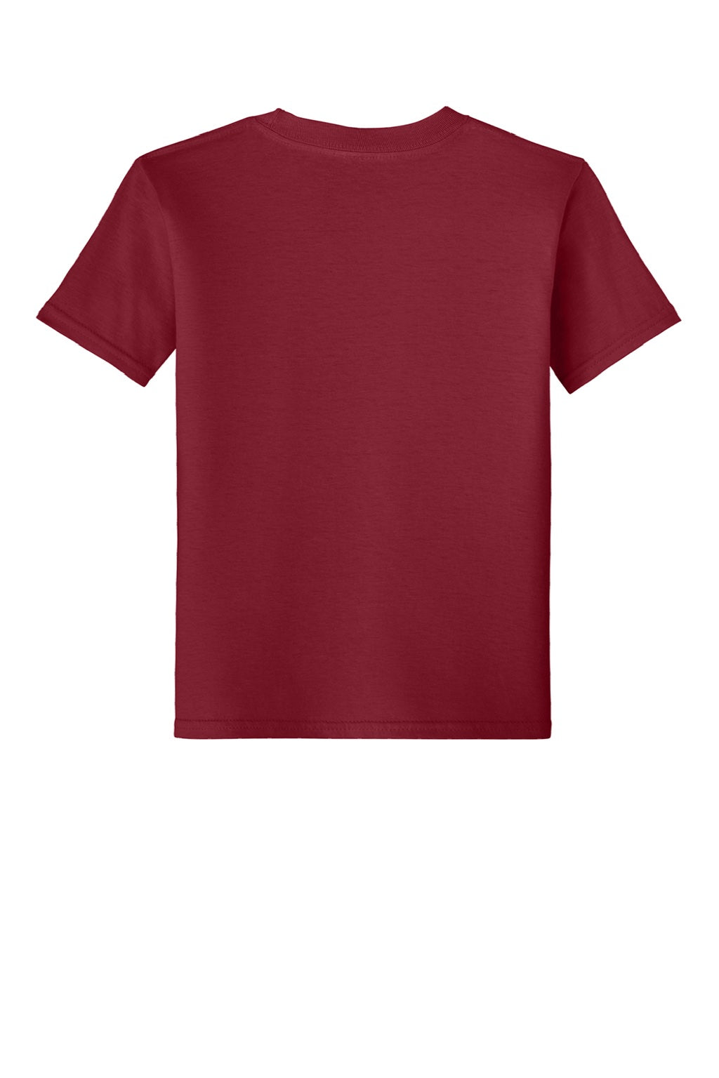 Gildan 64000B Youth Softstyle Short Sleeve Crewneck T-Shirt Cardinal Red Flat Back