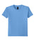 Gildan 64000B Youth Softstyle Short Sleeve Crewneck T-Shirt Carolina Blue Flat Front