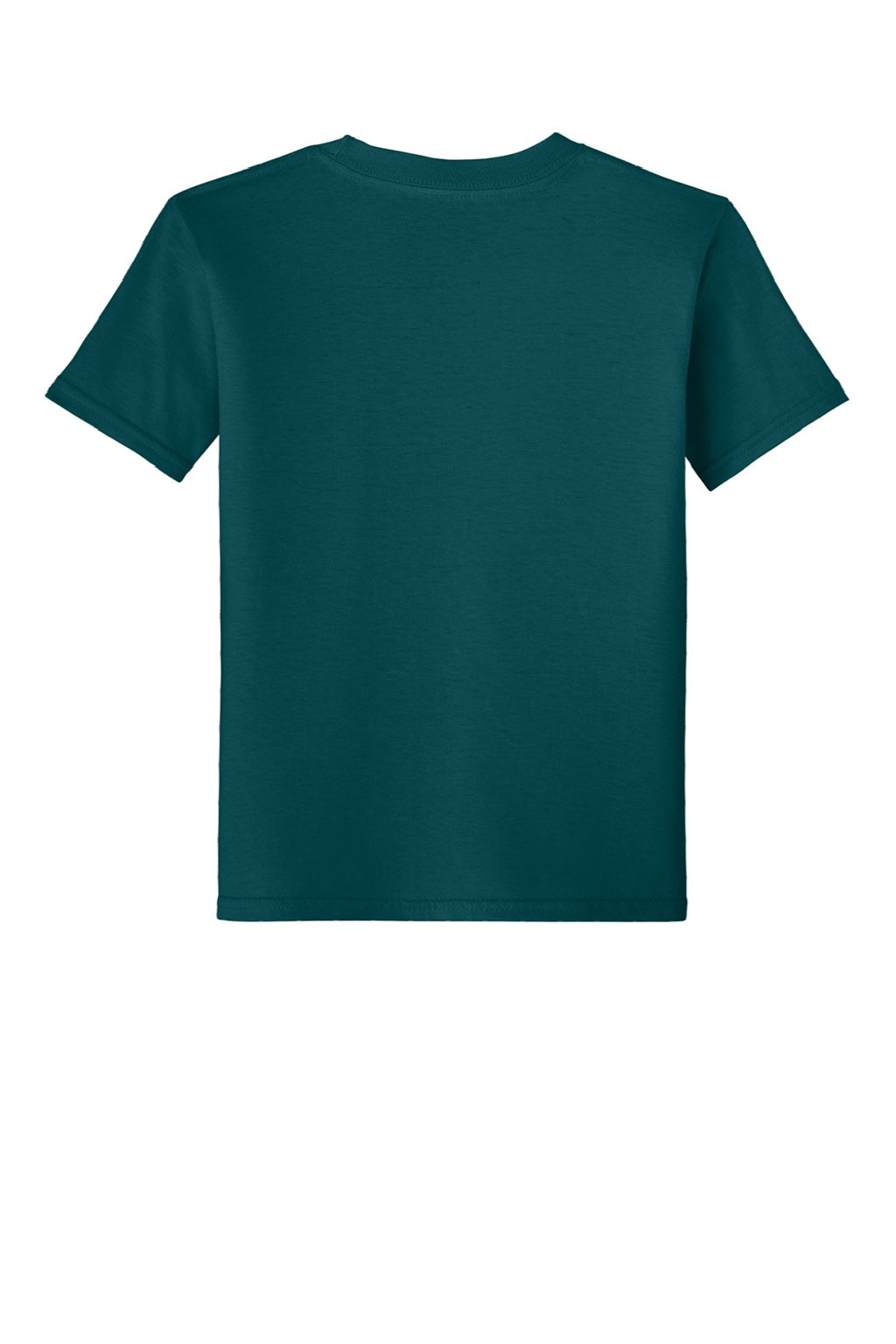 Gildan 64000B Youth Softstyle Short Sleeve Crewneck T-Shirt Fan Marine Green Flat Back