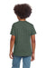Gildan 64000B Youth Softstyle Short Sleeve Crewneck T-Shirt Heather Military Green Model Back