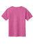 Gildan 64000B Youth Softstyle Short Sleeve Crewneck T-Shirt Heather Heliconia Pink Flat Back