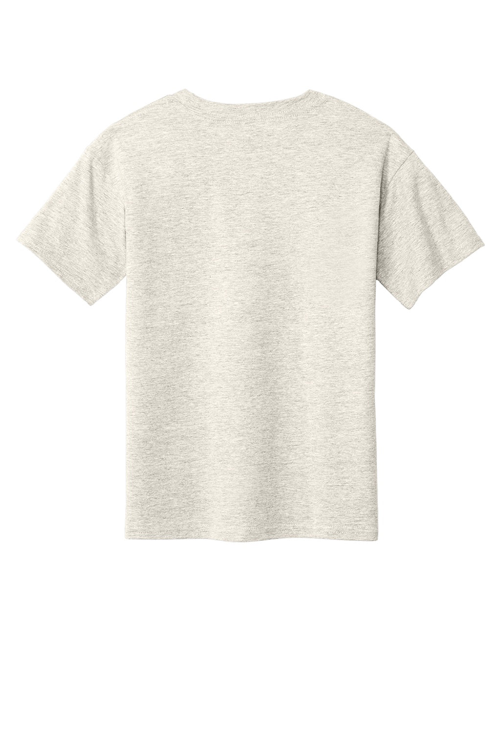 Gildan 64000B Youth Softstyle Short Sleeve Crewneck T-Shirt Heather Oatmeal Flat Back