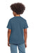 Gildan 64000B Youth Softstyle Short Sleeve Crewneck T-Shirt Indigo Blue Model Back