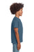 Gildan 64000B Youth Softstyle Short Sleeve Crewneck T-Shirt Indigo Blue Model Side