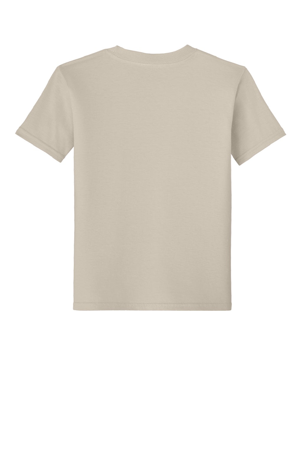 Gildan 64000B Youth Softstyle Short Sleeve Crewneck T-Shirt Sand Flat Back