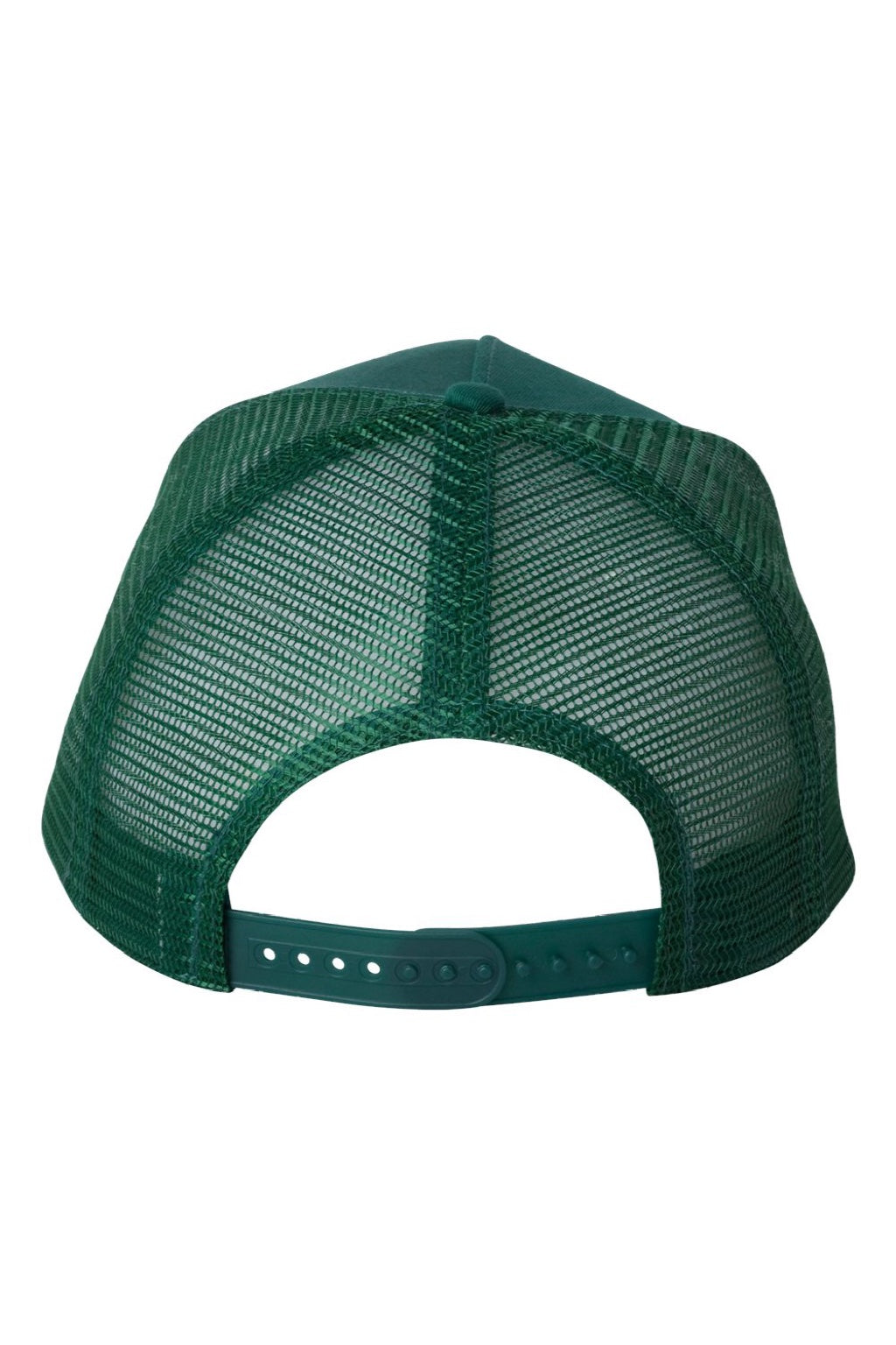Valucap Hats 8804H Mens 5 Panel Snapback Trucker Hat Forest Green Flat Back