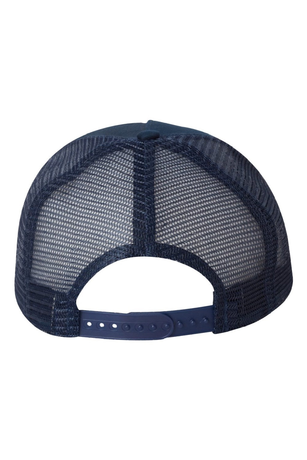 Valucap Hats 8804H Mens 5 Panel Snapback Trucker Hat Navy Blue Flat Back