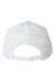 Valucap Hats 8804H Mens 5 Panel Snapback Trucker Hat White Flat Back