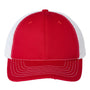 Classic Caps Mens USA Made Snapback Trucker Hat - Red/White - NEW