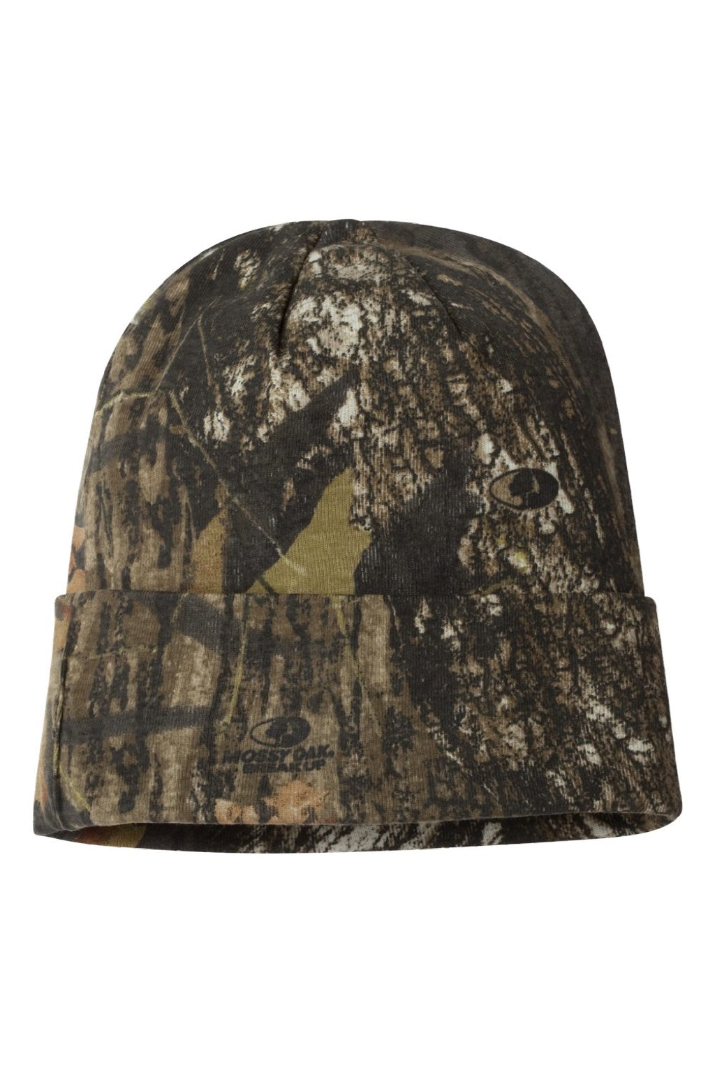 Kati Hats LCB12 Unisex Camo Cuffed Beanie Mossy Oak Breakup Flat Back