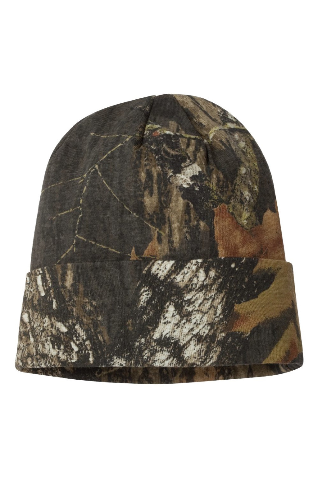 Kati Hats LCB12 Unisex Camo Cuffed Beanie Mossy Oak Breakup Flat Front