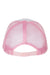 Valucap Hats VC700 Mens Foam Mesh Back Snapback Trucker Hat White/Pink Flat Back