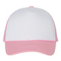 Valucap Hats Mens Foam Mesh Back Snapback Trucker Hat - White/Pink